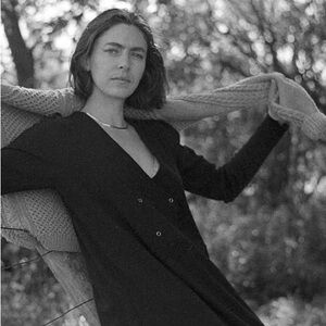 Black Long Sleeved Double Breasted Dress